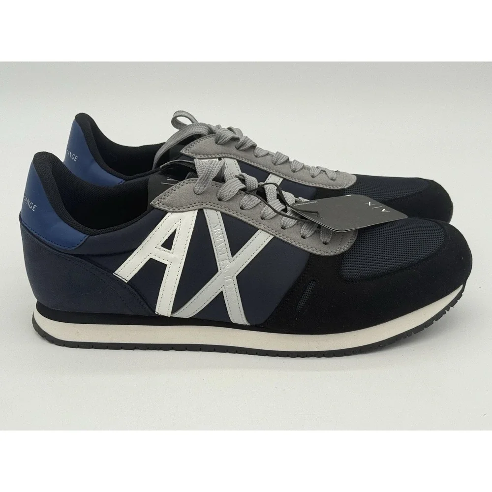 Size 10 - Armani Exchange Giorgio Armani Shoes Navy XUX017 XCC68 S279 No Box Lid